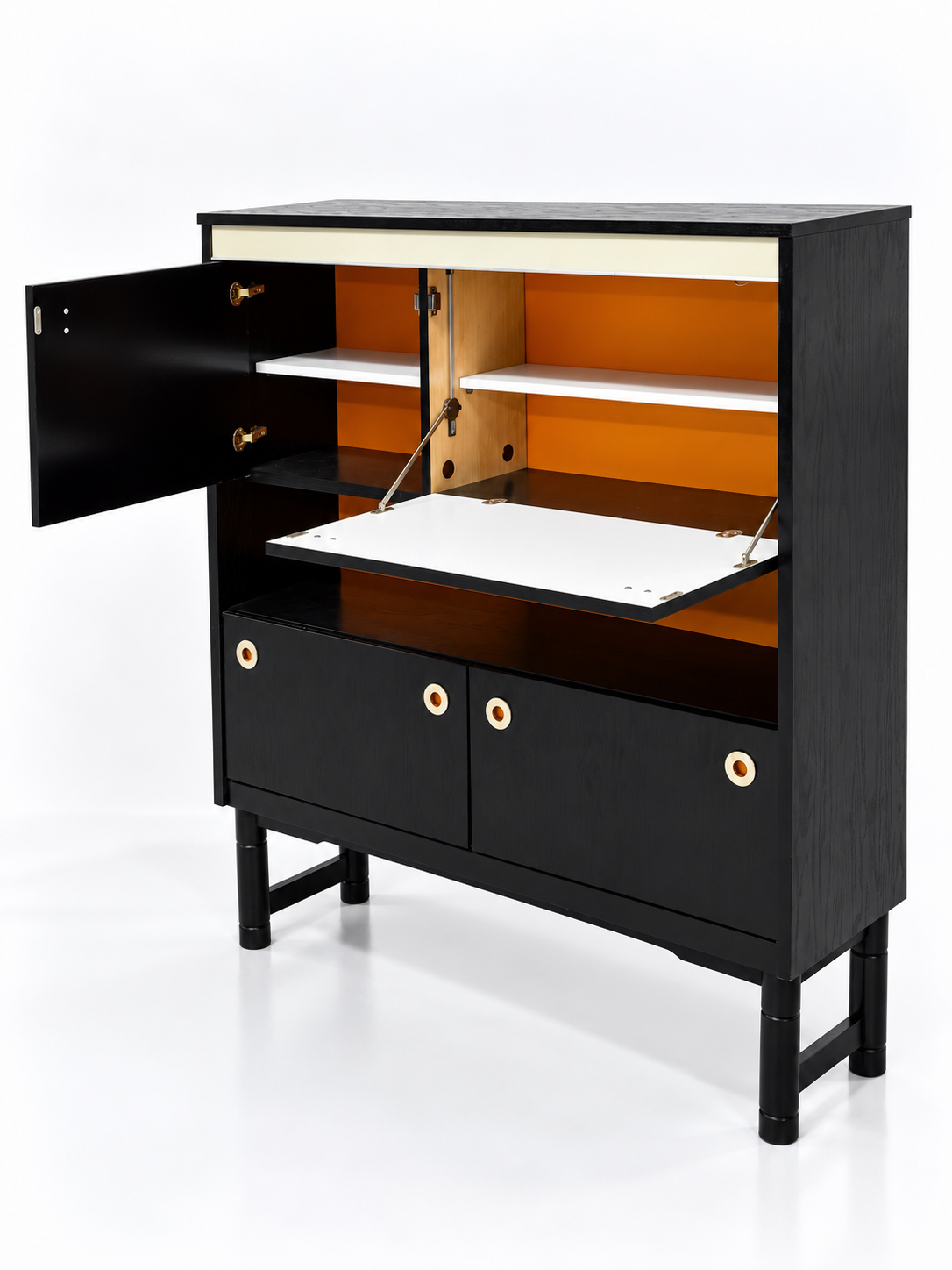 Black Ash Secretary Cabinet, 1970s