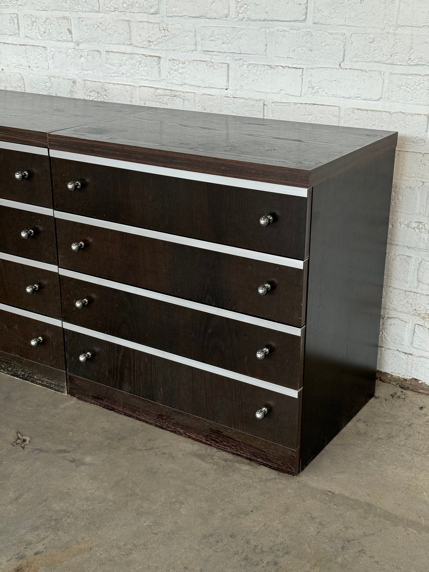 Vintage Modular Sideboard, Set of 3 Units (240cm total)
