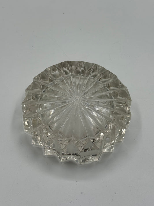 Val St. Lambert Crystal Ashtray