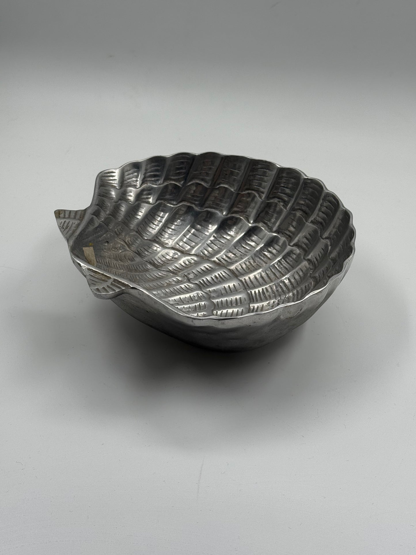 Shell Shaped Aluminum Bowl Organic Modern Style