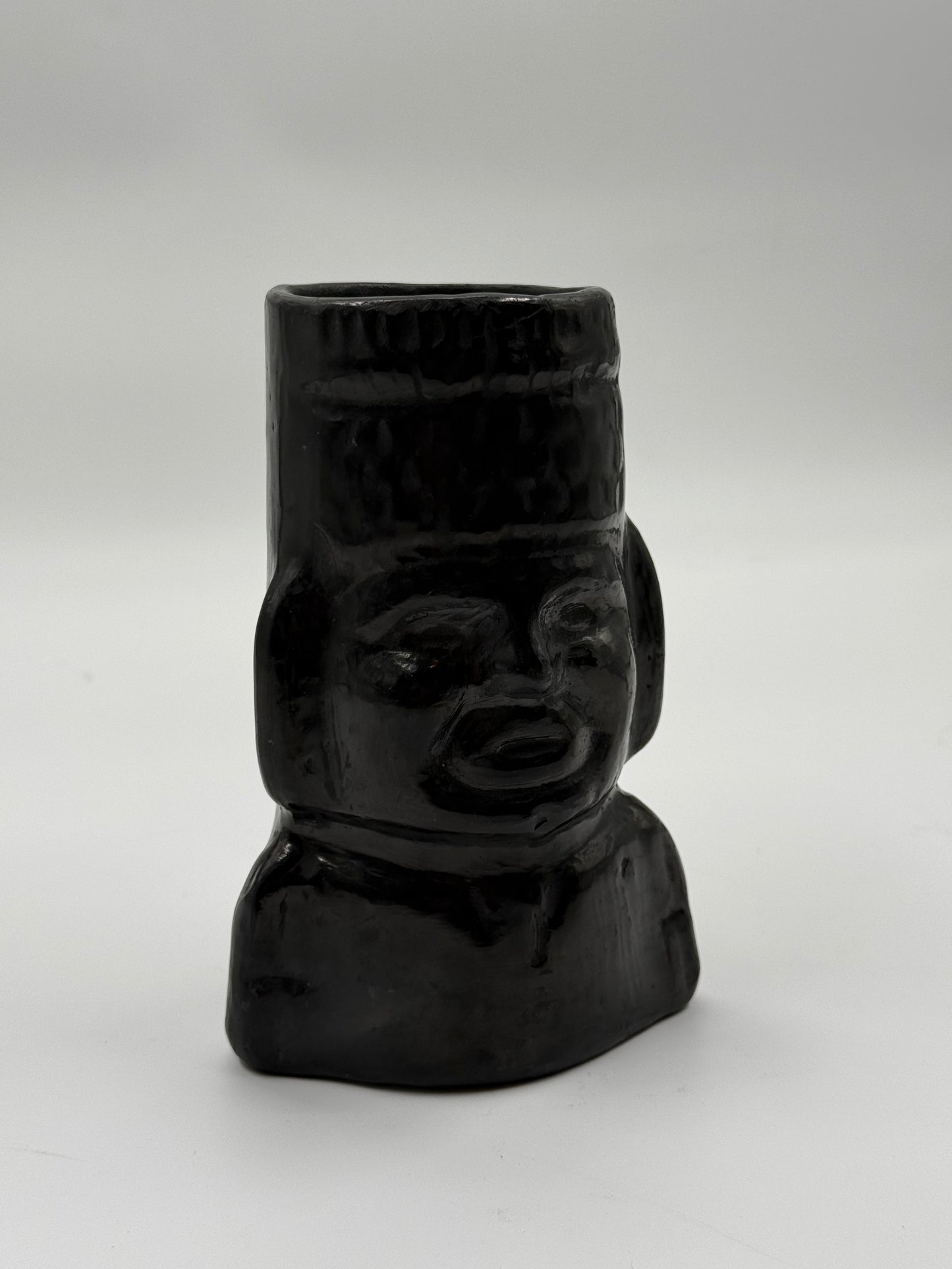 Black Ceramic Totem vase