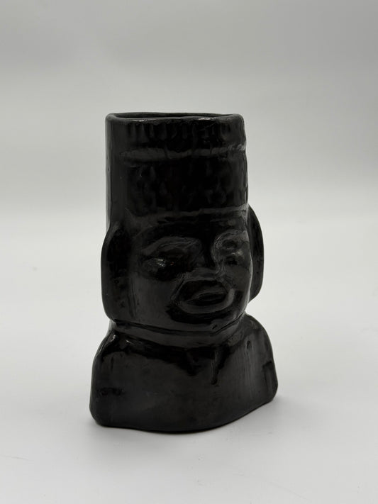 Black Ceramic Totem vase