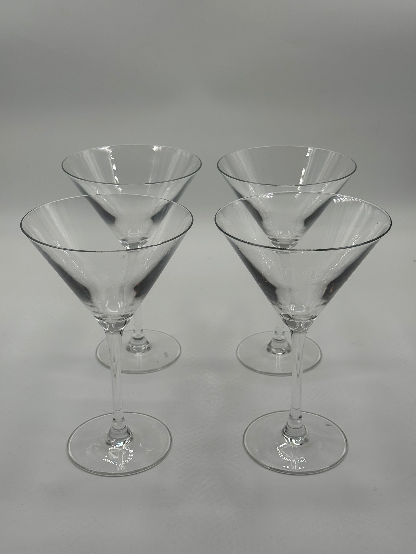 Set of 4 martini glasses