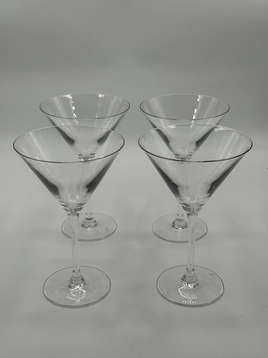 Set of 4 martini glasses