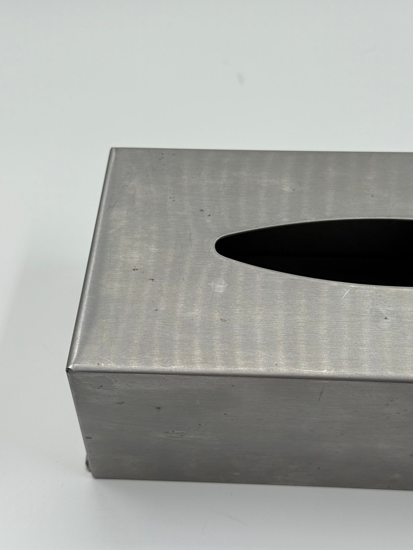 Brushed Steel Tissue Box Cover
