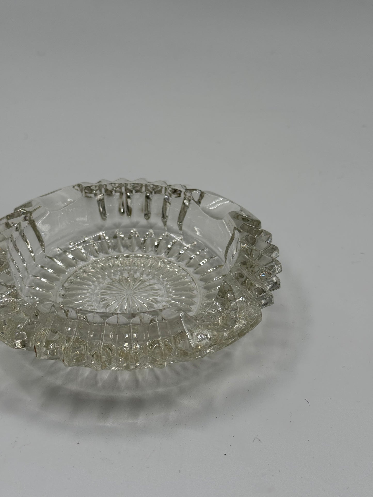 Vintage Cut Crystal Catchall Dish