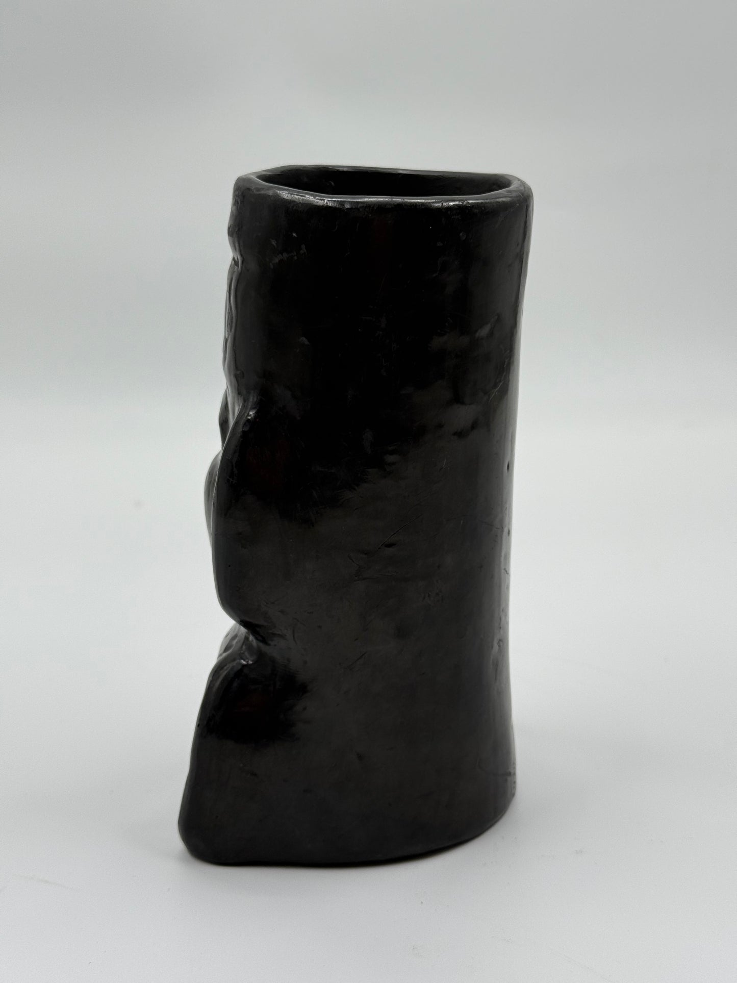 Black Ceramic Totem vase