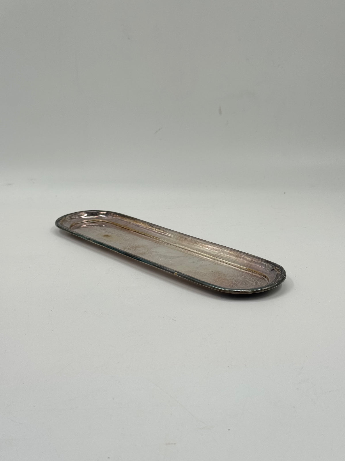 Vintage Silver-Plated Oblong Tray