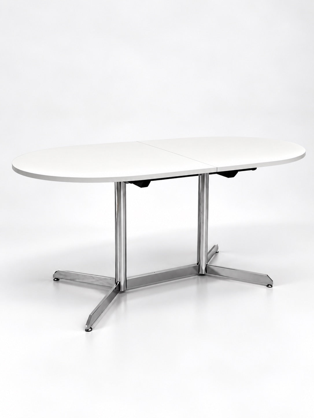 Extendable Oval Dining Table, 1970s