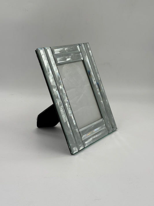 Faceted Mirror Picture Frame