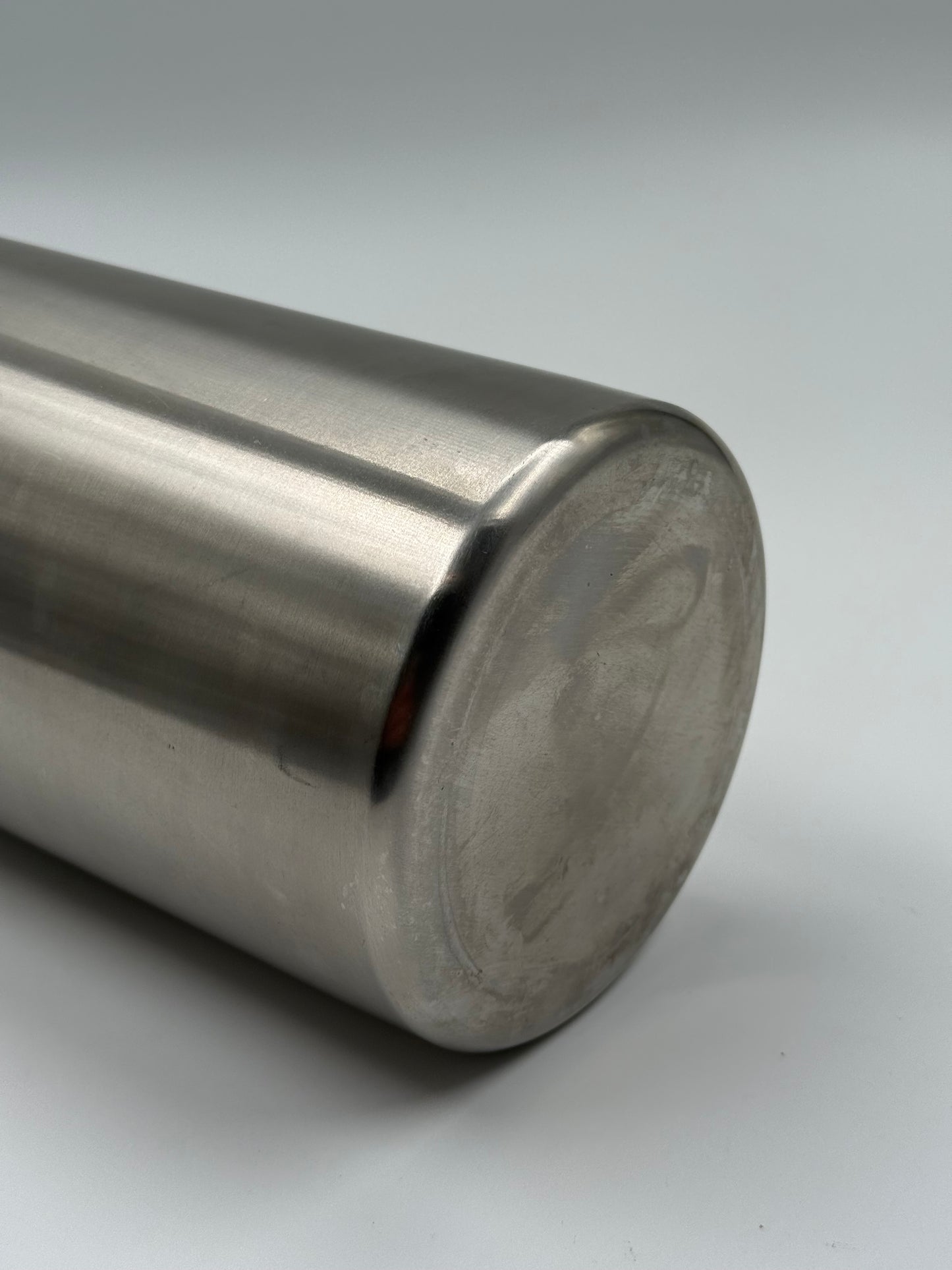 Brushed Steel Cylinder Vase