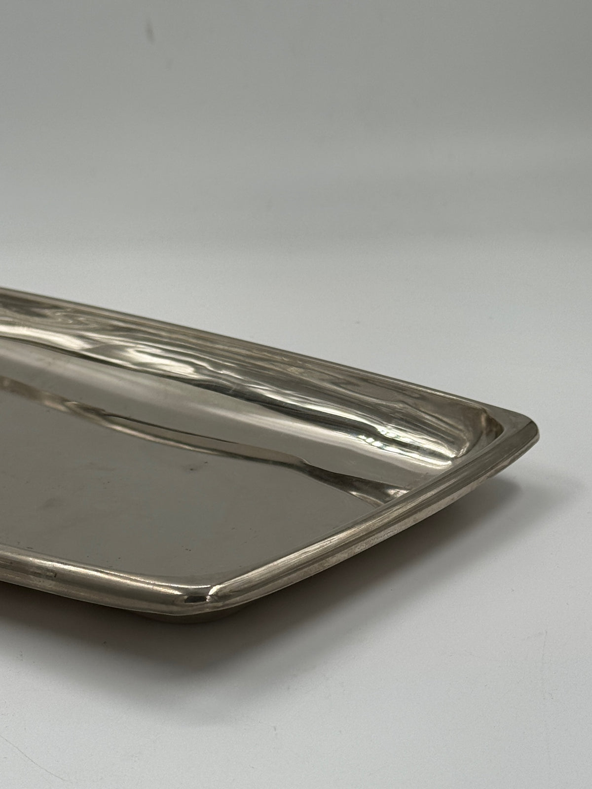 Vintage Silver-Plated Metal Tray