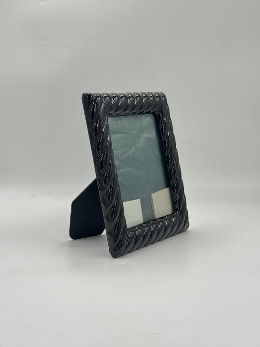 Black Lacquer Rope Picture Frame