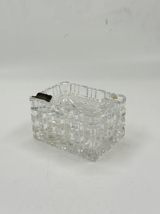 Cut Crystal Lidded Ashtray