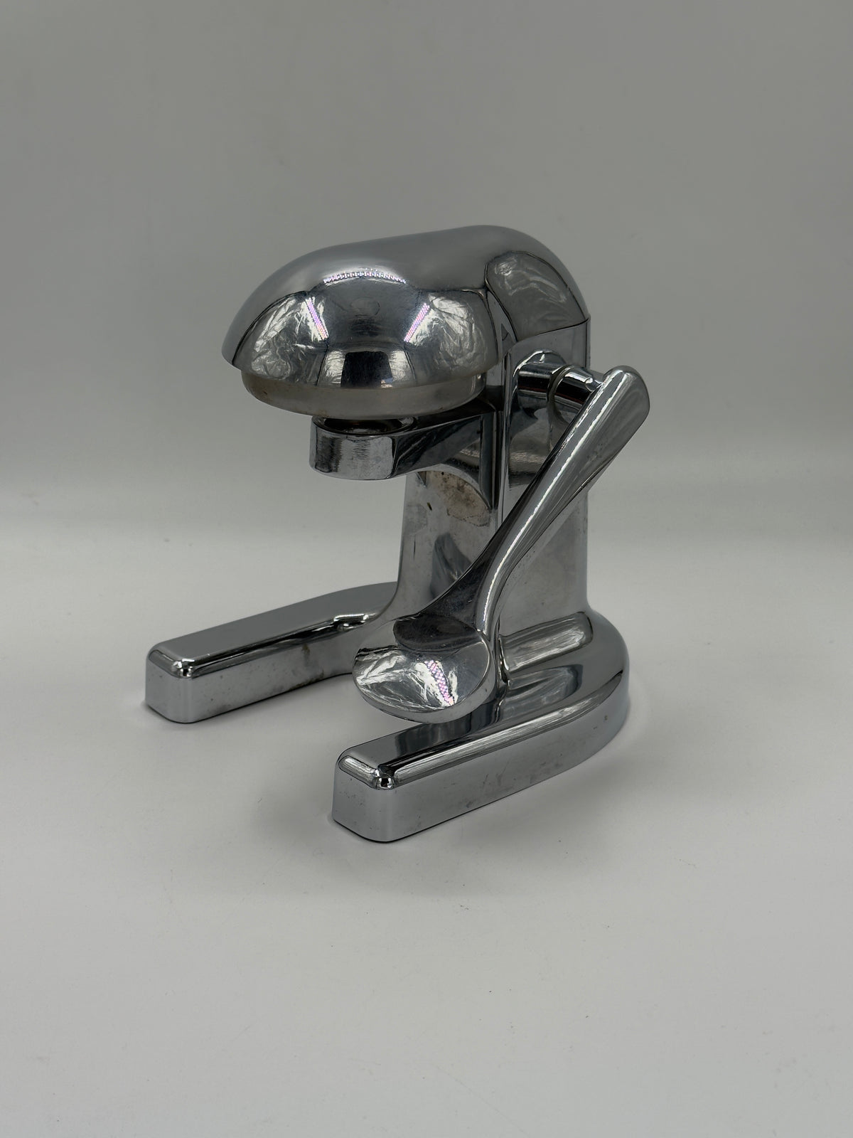 Vintage Chrome Manual Lever Citrus Juicer