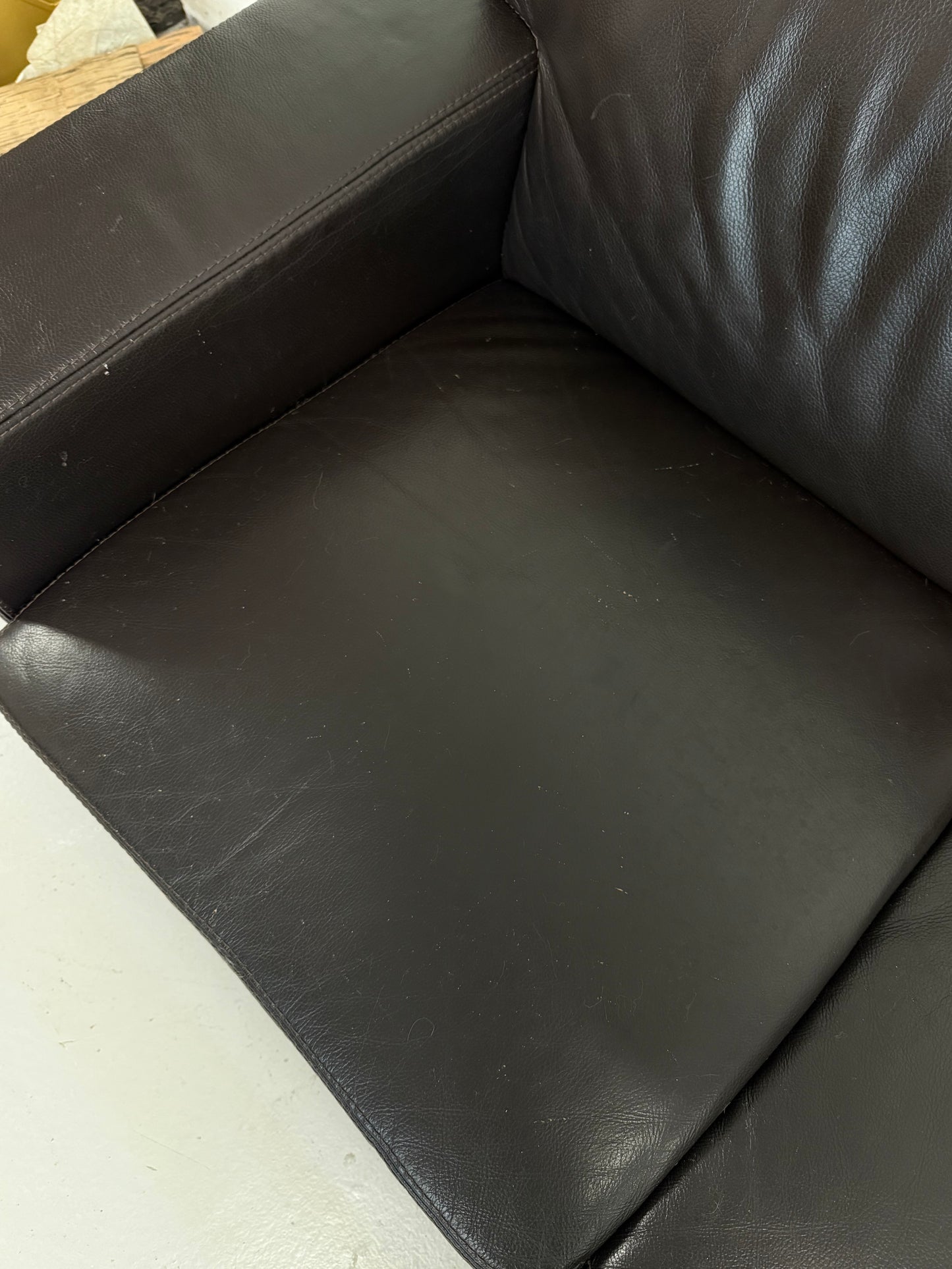 Vintage Brown Leather 3-Seater Sofa