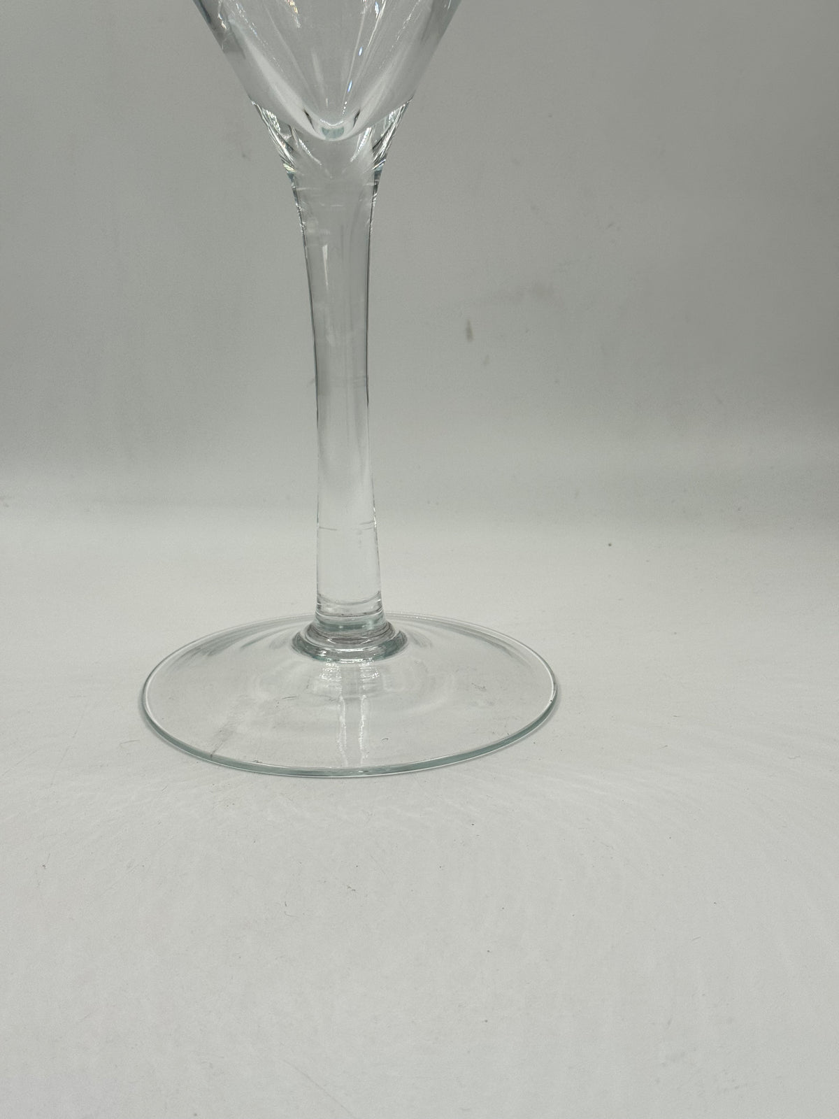 Vintage Oversized Martini Glass Vase, Clear Glass