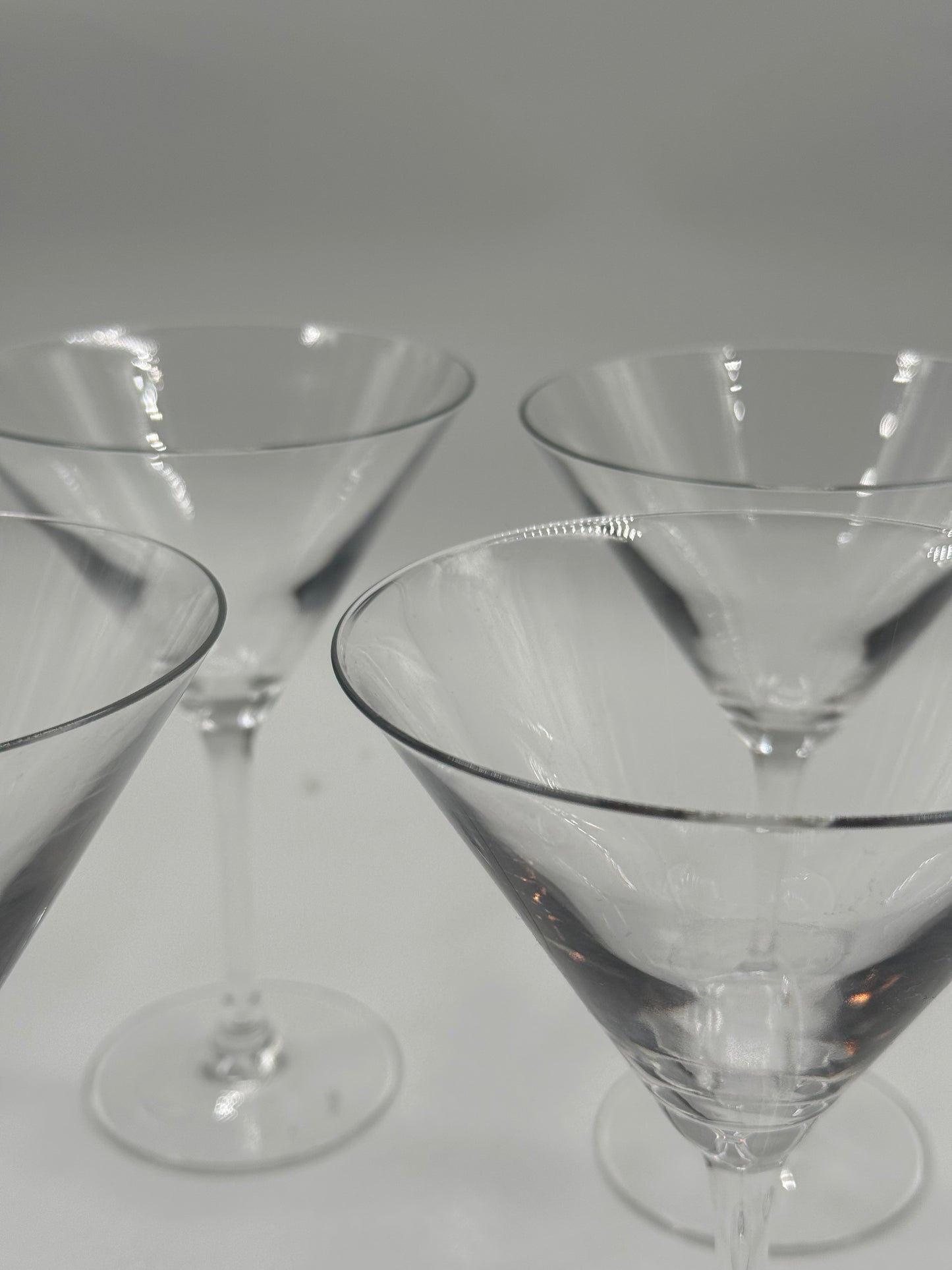 Set of 4 martini glasses