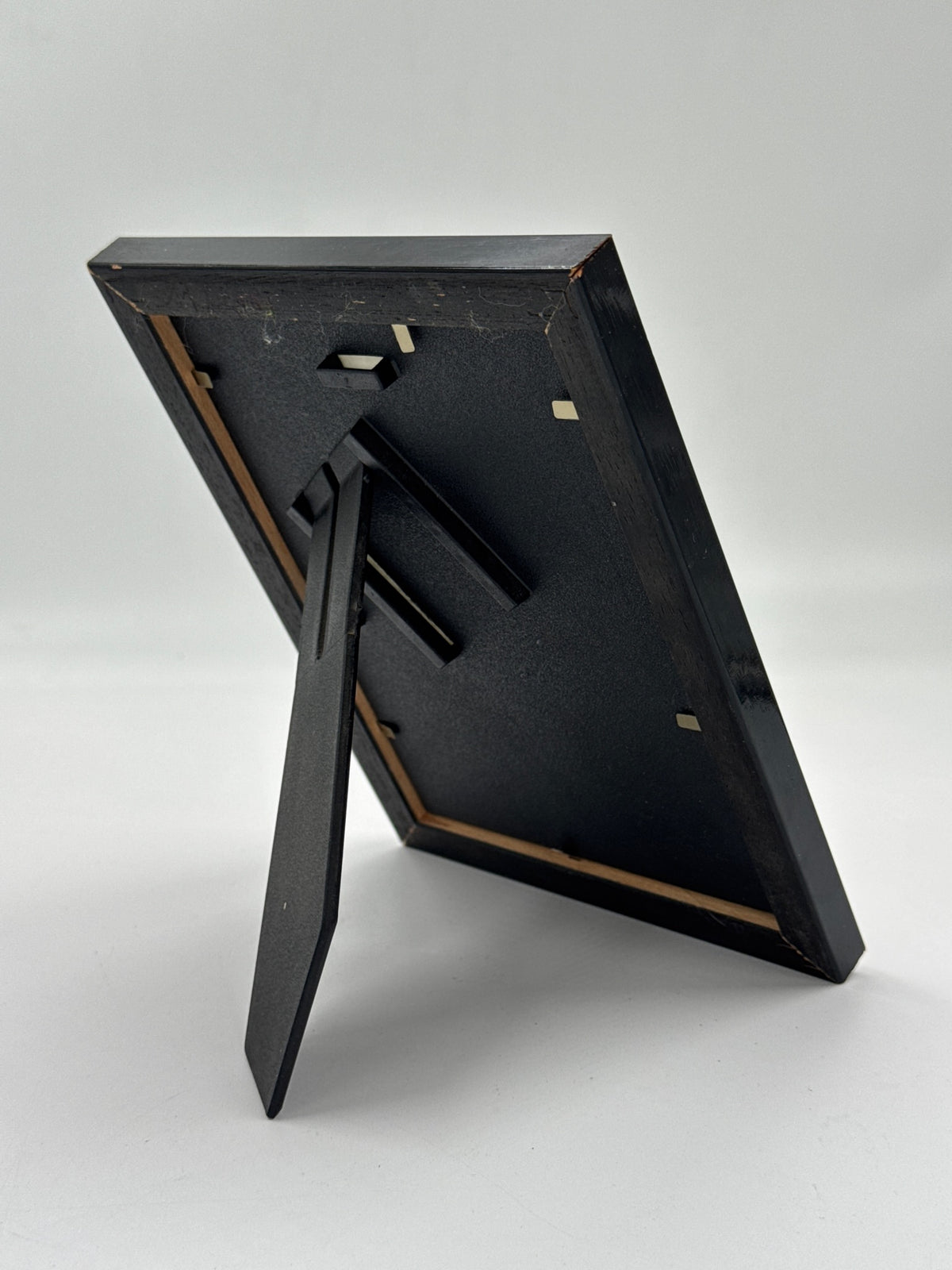 Vintage Burl Wood Picture Frame with Easel Back