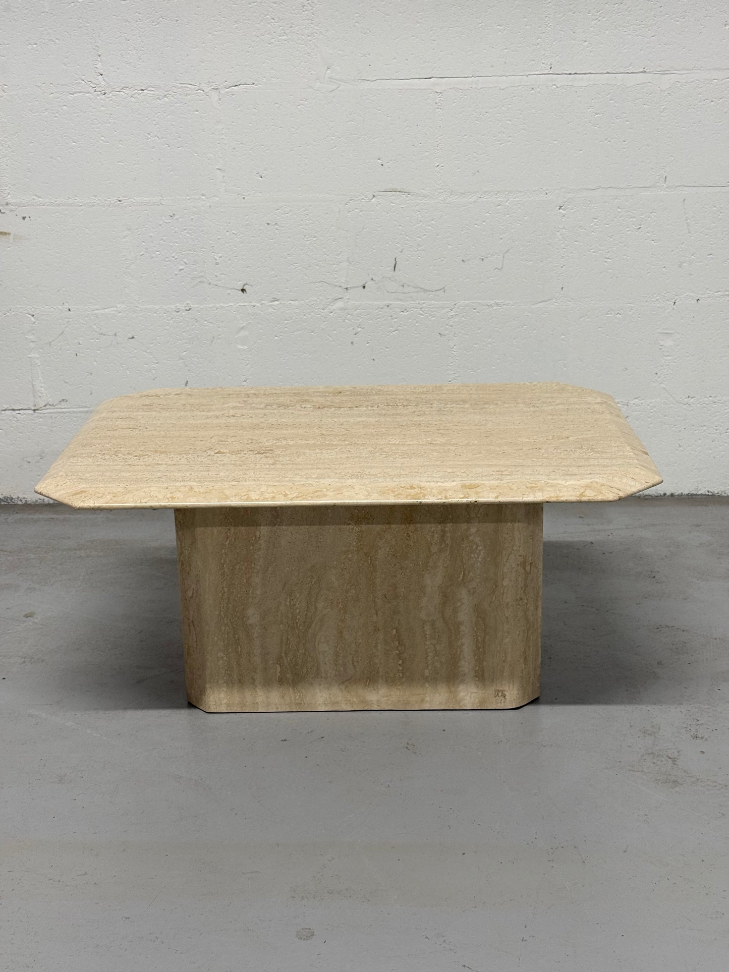 1970s Italian Travertine Coffee Table