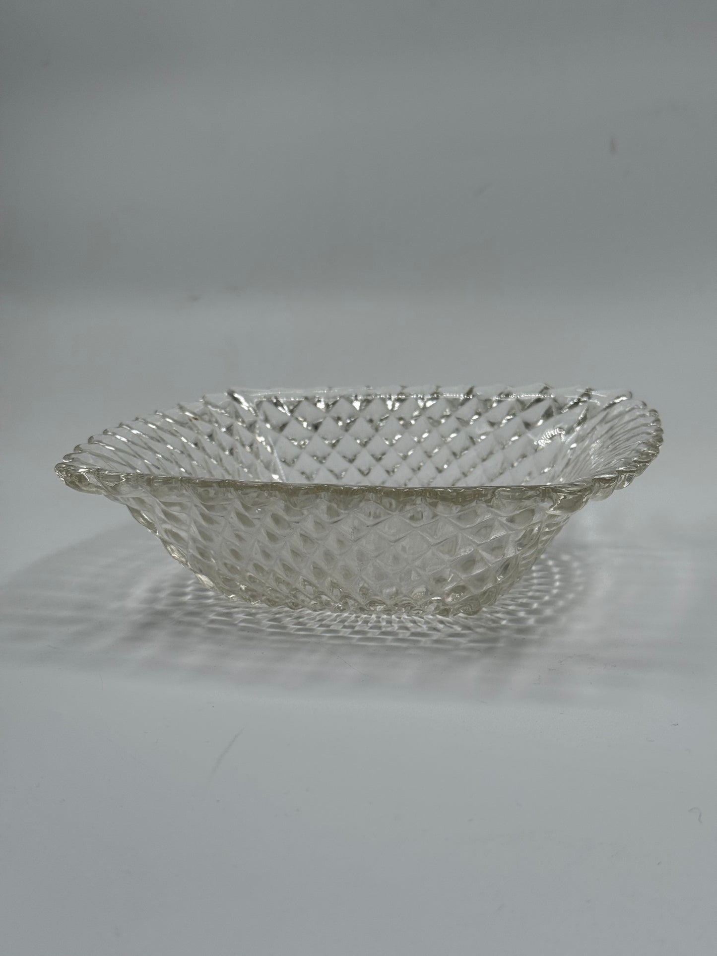 Diamond Cut Glass Bowl