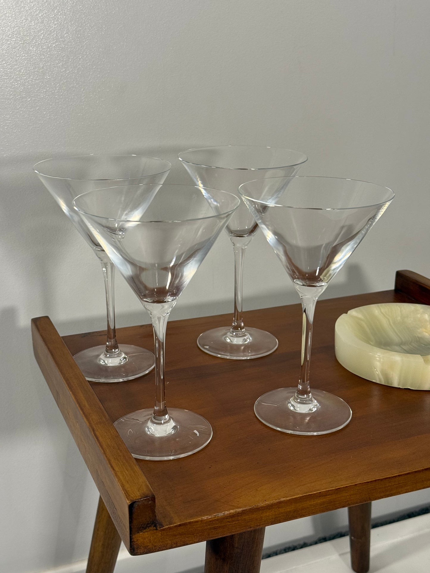 Set of 4 martini glasses