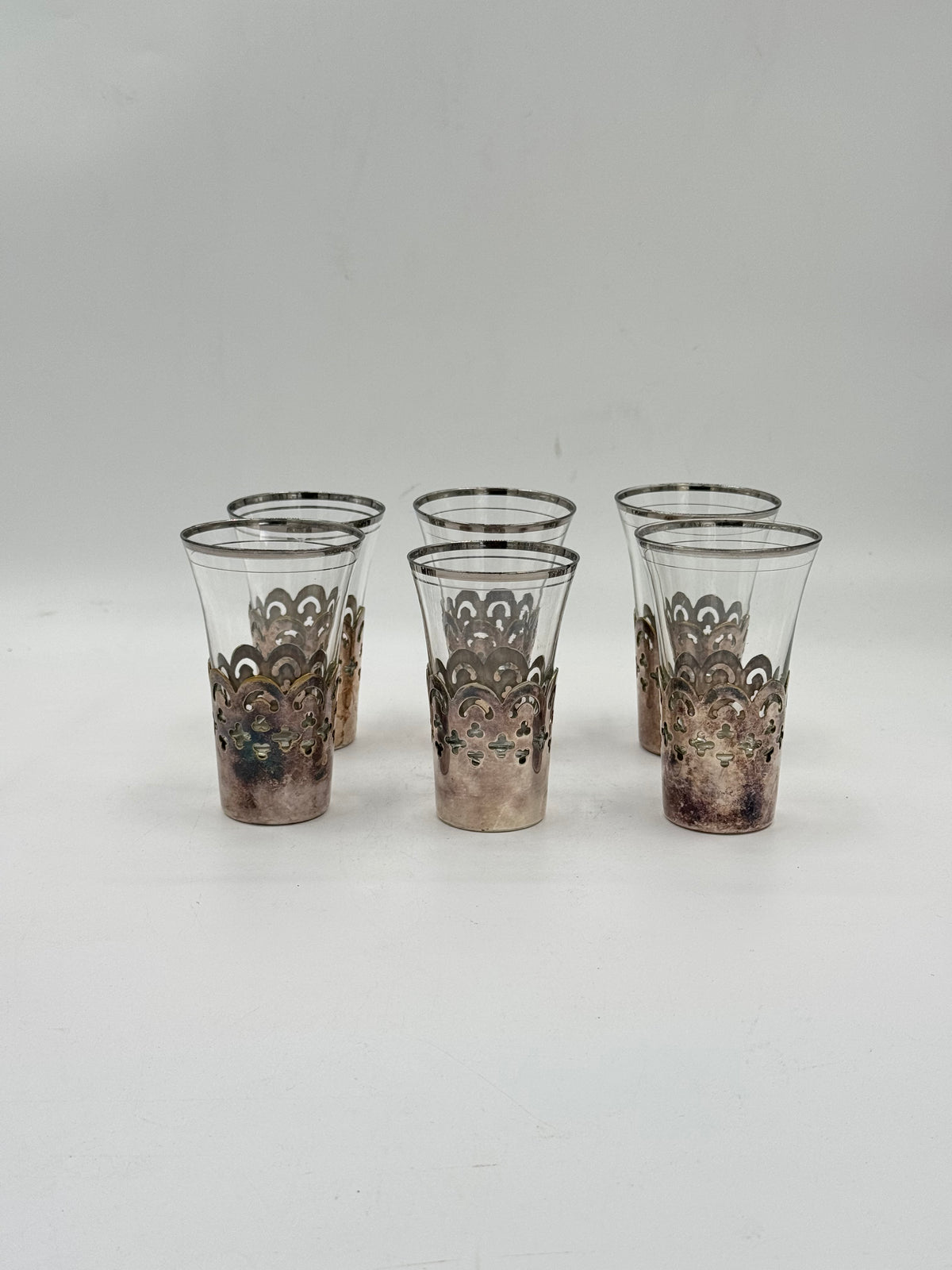 Filigree Glass Tumblers, Set of 6