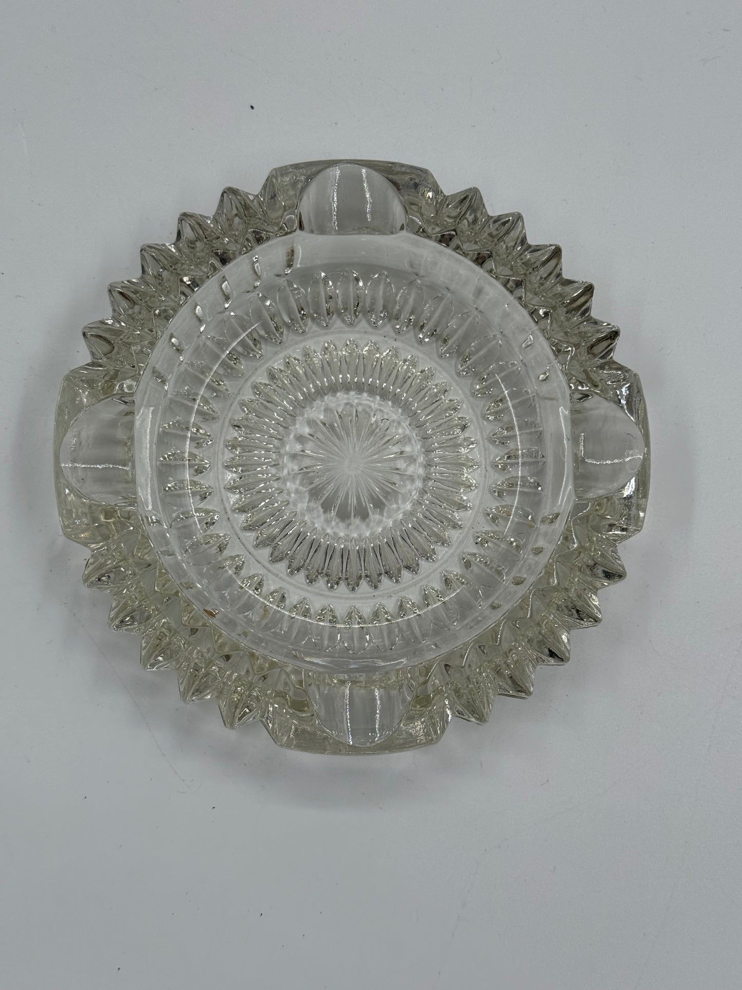 Vintage Cut Crystal Catchall Dish