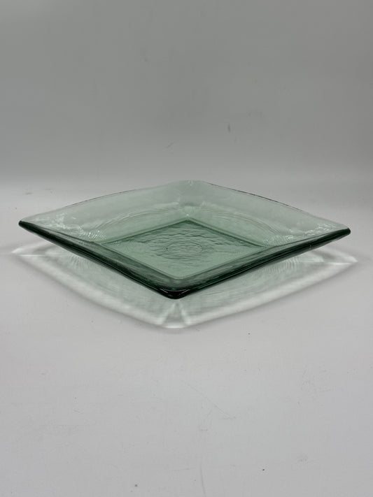 Wave Textured Glass Tray
