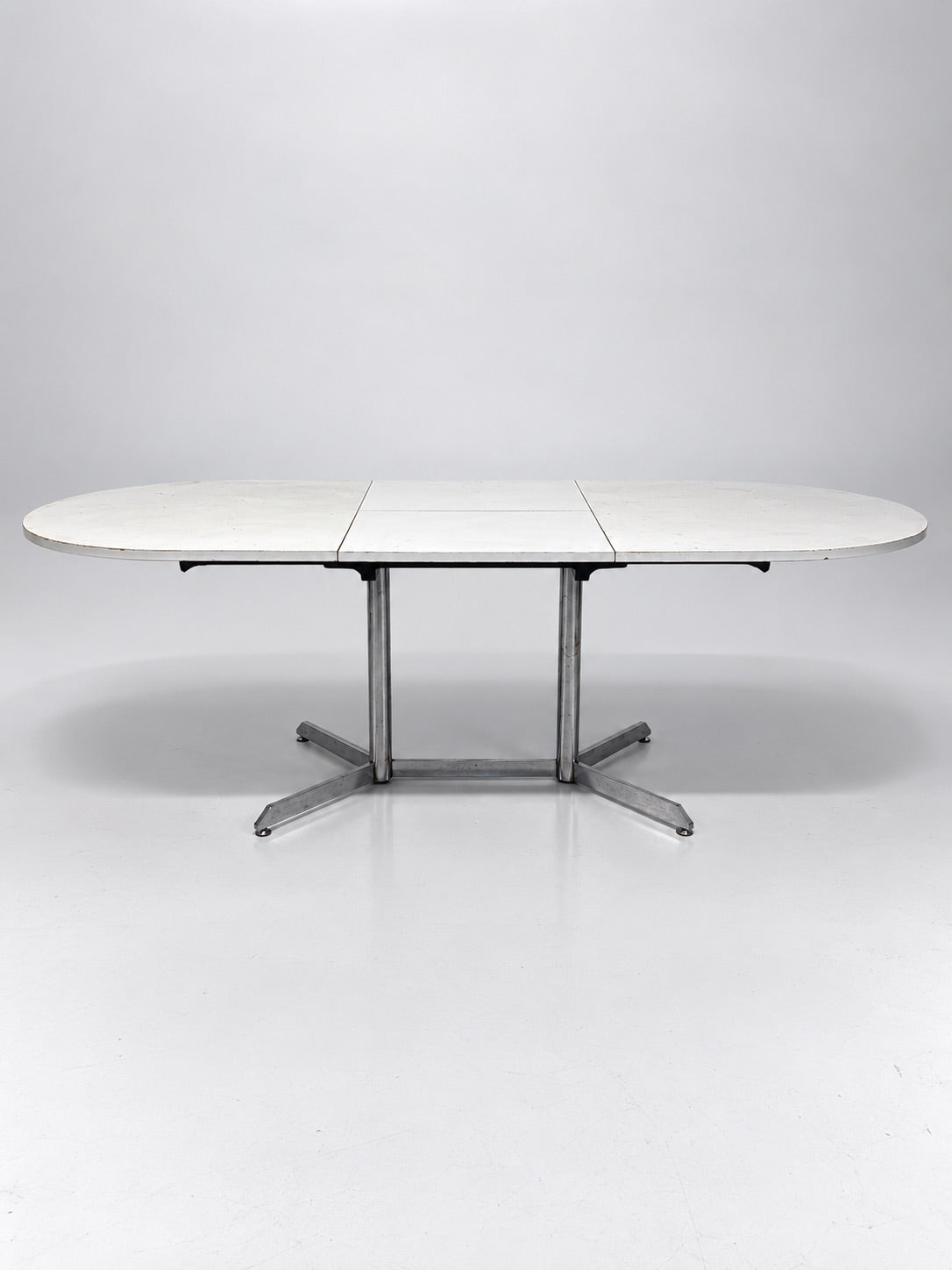Extendable Oval Dining Table, 1970s