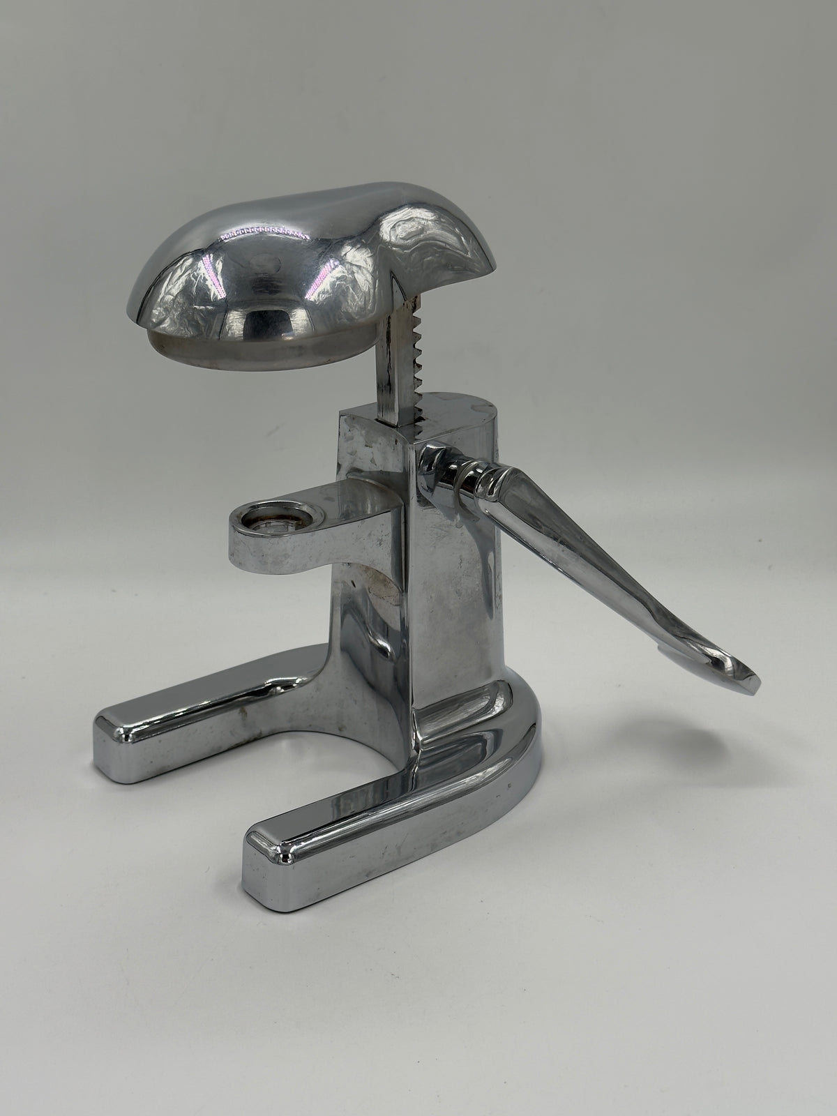 Vintage Chrome Manual Lever Citrus Juicer