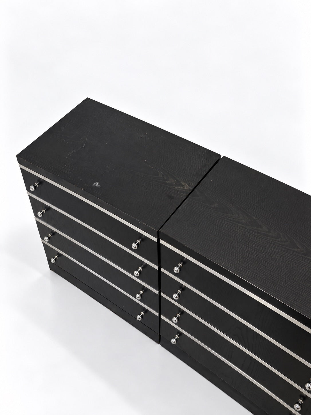 Modular Enfilade, Black Ash & Aluminium, 1970s