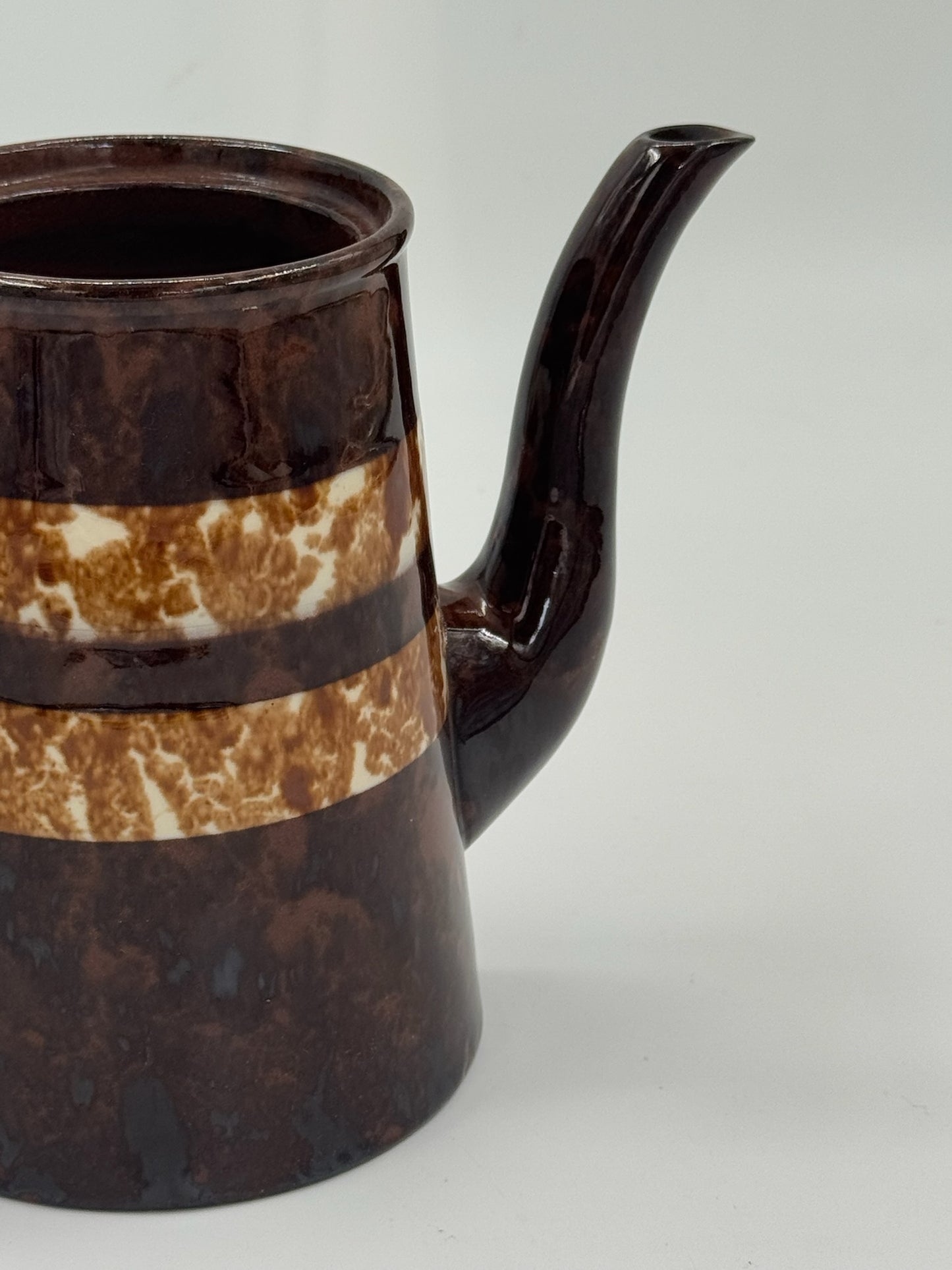 Vintage French Country Ceramic Coffee Pot
