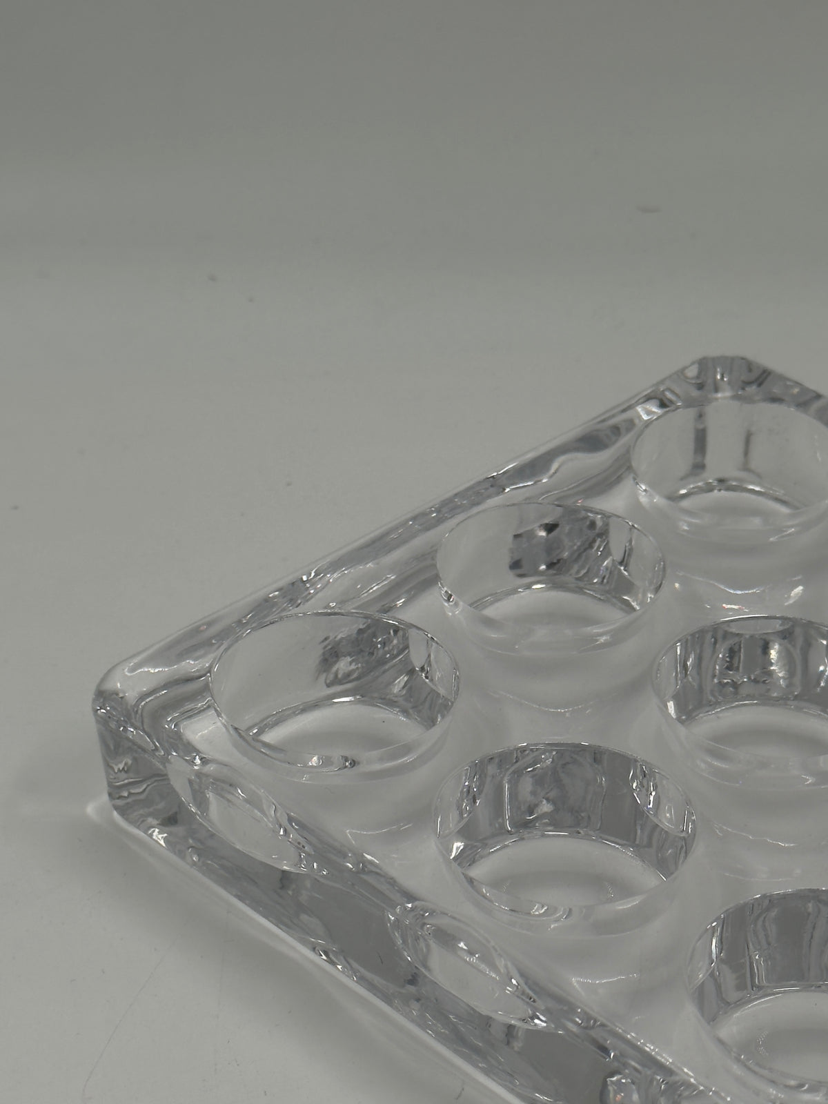 Vintage Pressed Glass 9-Section Serving Tray