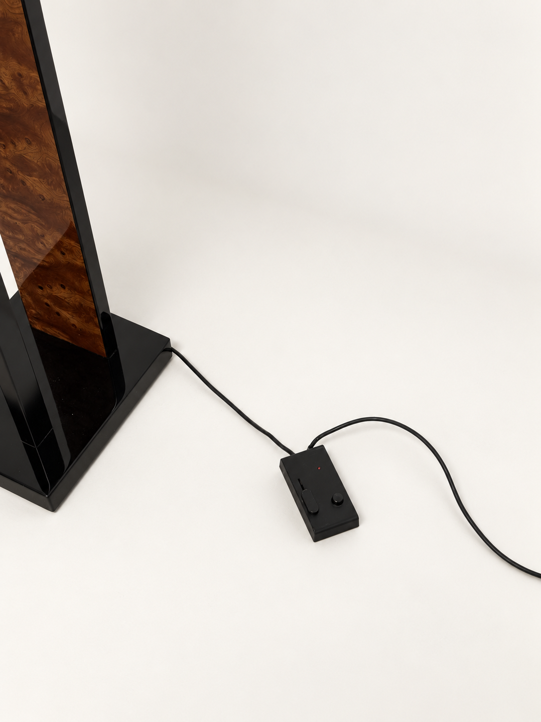 Paul Michel Burl Wood Floor Lamp, 1980s