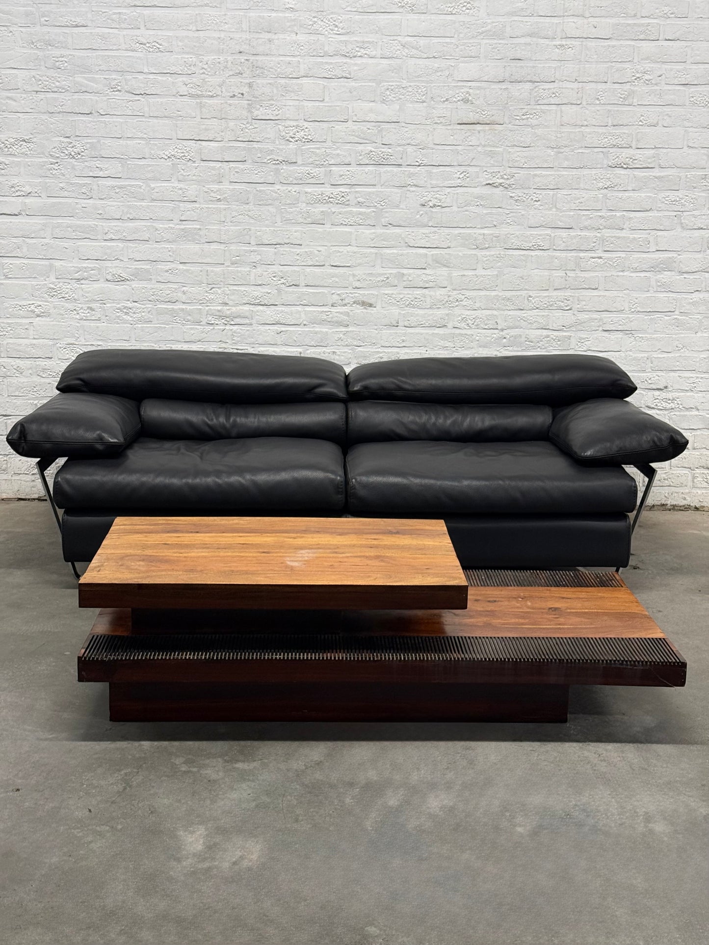 Roche Bobois Leather Sofa Contemporary Design Statement Piece