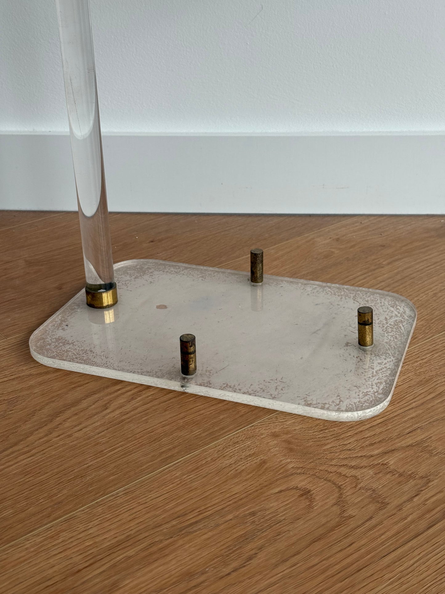 Acrylic Umbrella Holder — Modernist Functional Design (c. 1970s)