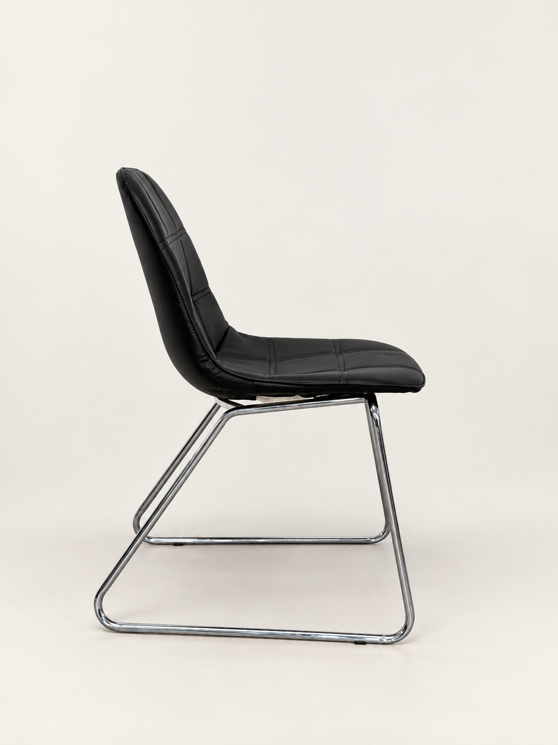 Chrome Sled Dining Chairs, Set of 4
