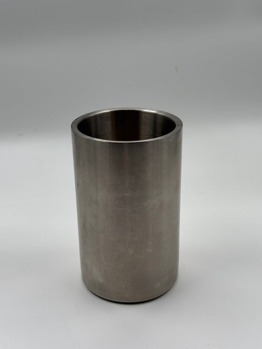 Brushed Steel Cylinder Vase