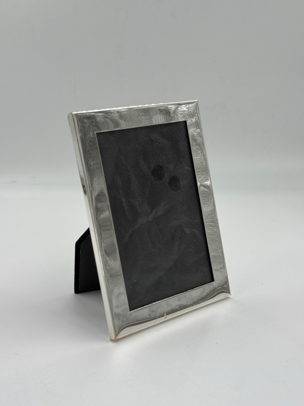 Vintage Hammered Silver-Plated Picture Frame