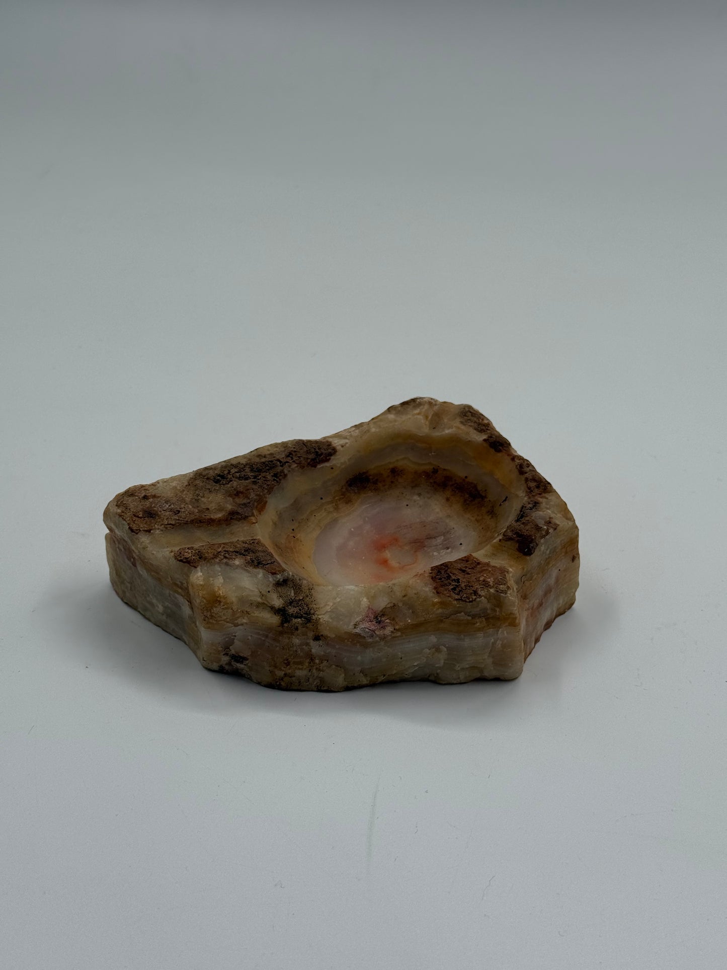 Vintage natural onyx ashtray