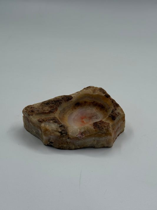 Vintage natural onyx ashtray
