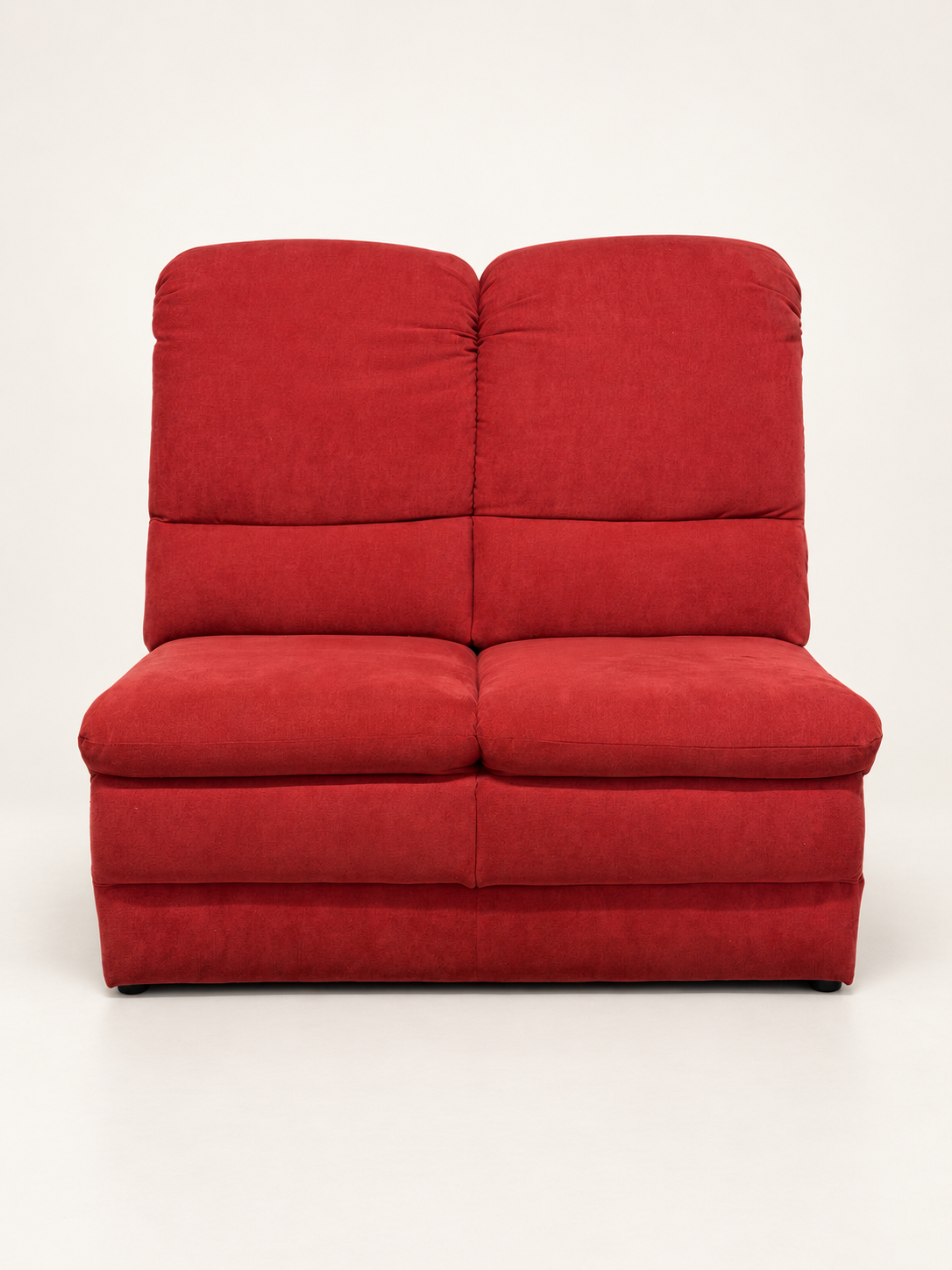 Red Two-Seater Sofa Module
