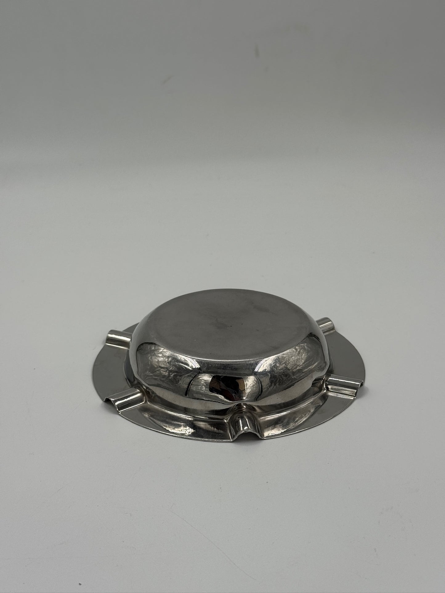 Vintage Round Stainless Steel Ashtray