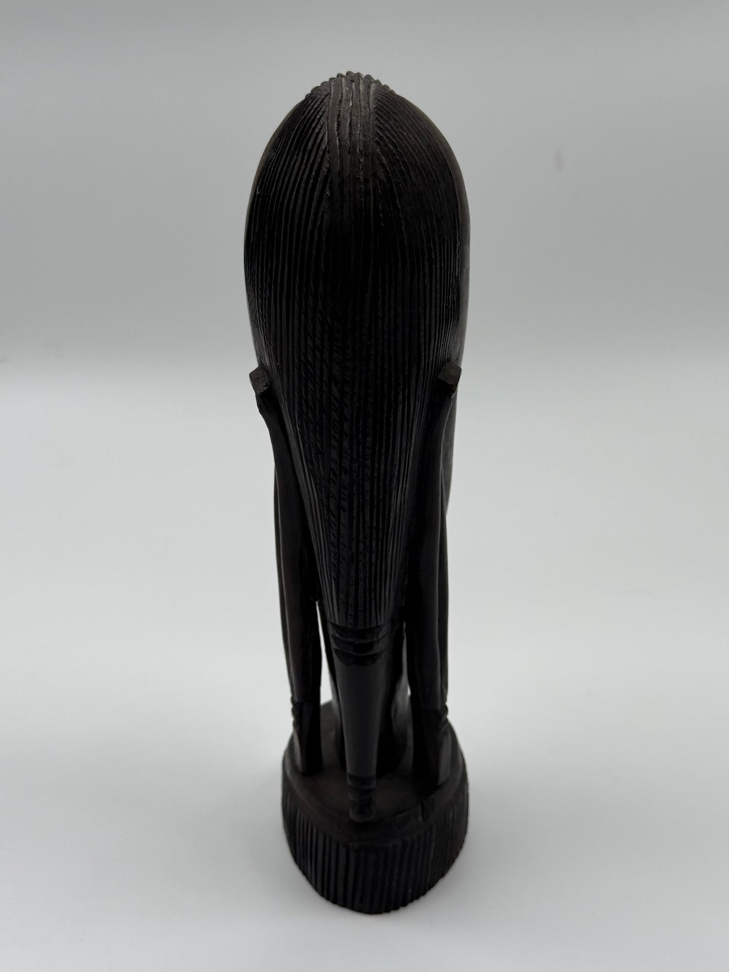 Hand-Carved African Ebony Portrait Sculpture