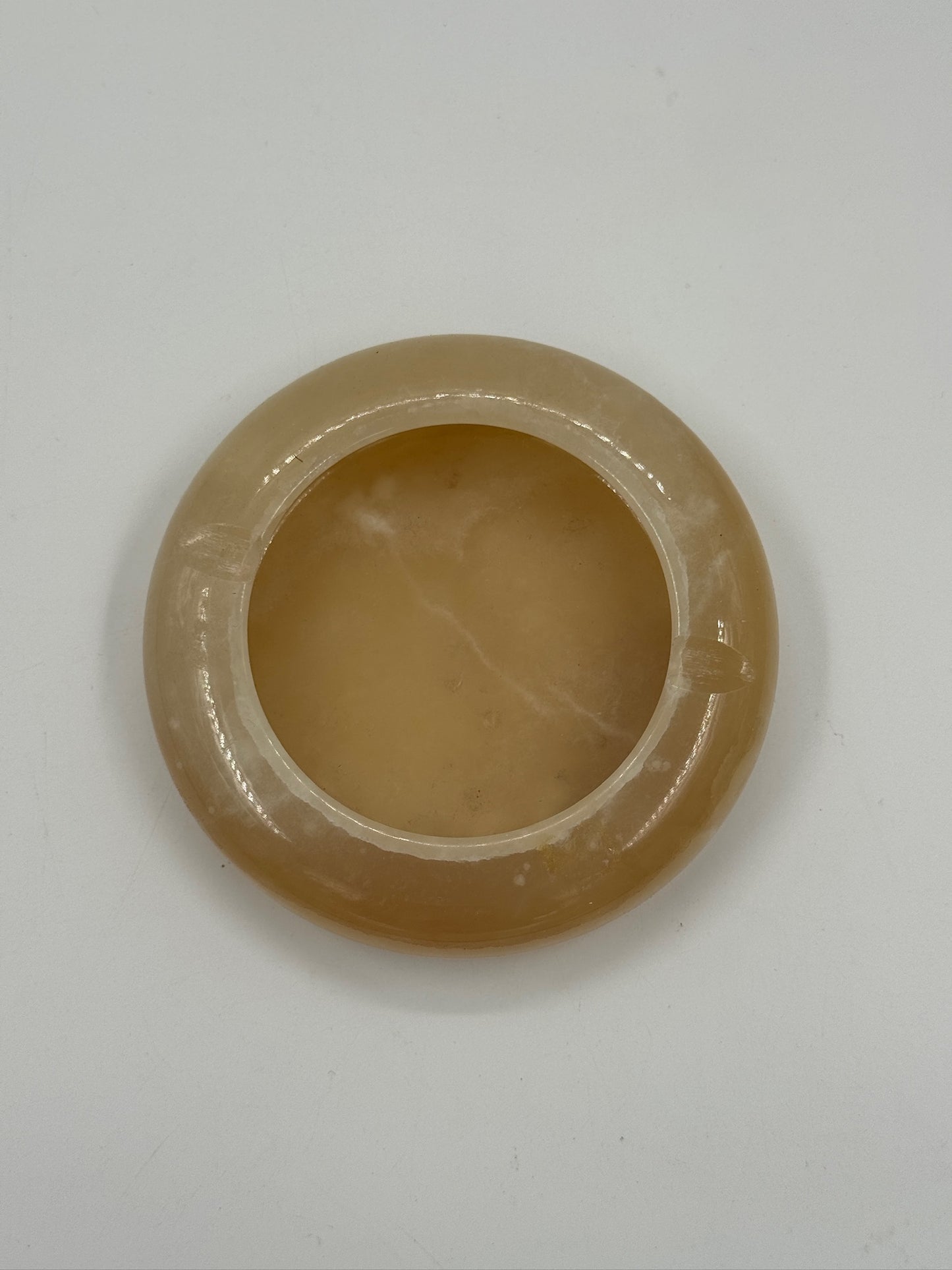 Vintage Carved Onyx Ring Dish