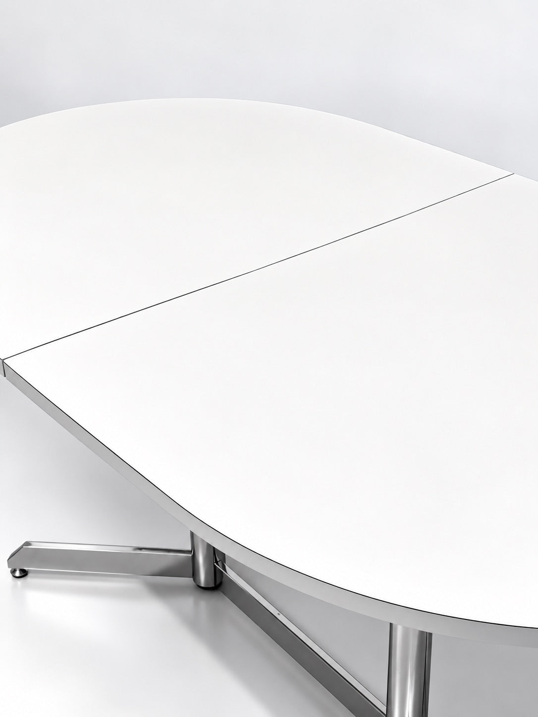 Extendable Oval Dining Table, 1970s