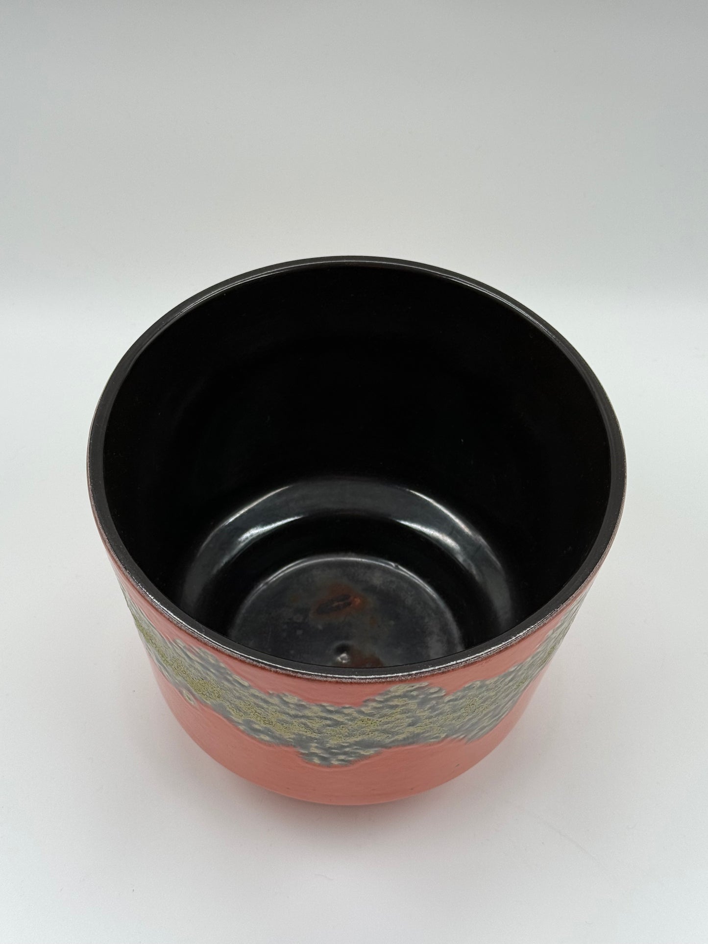 70s Lava Glaze Vase Burnt Orange