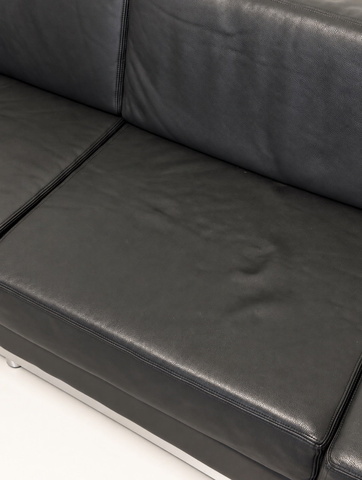 Bulo Black Leather 4-Seater Sofa