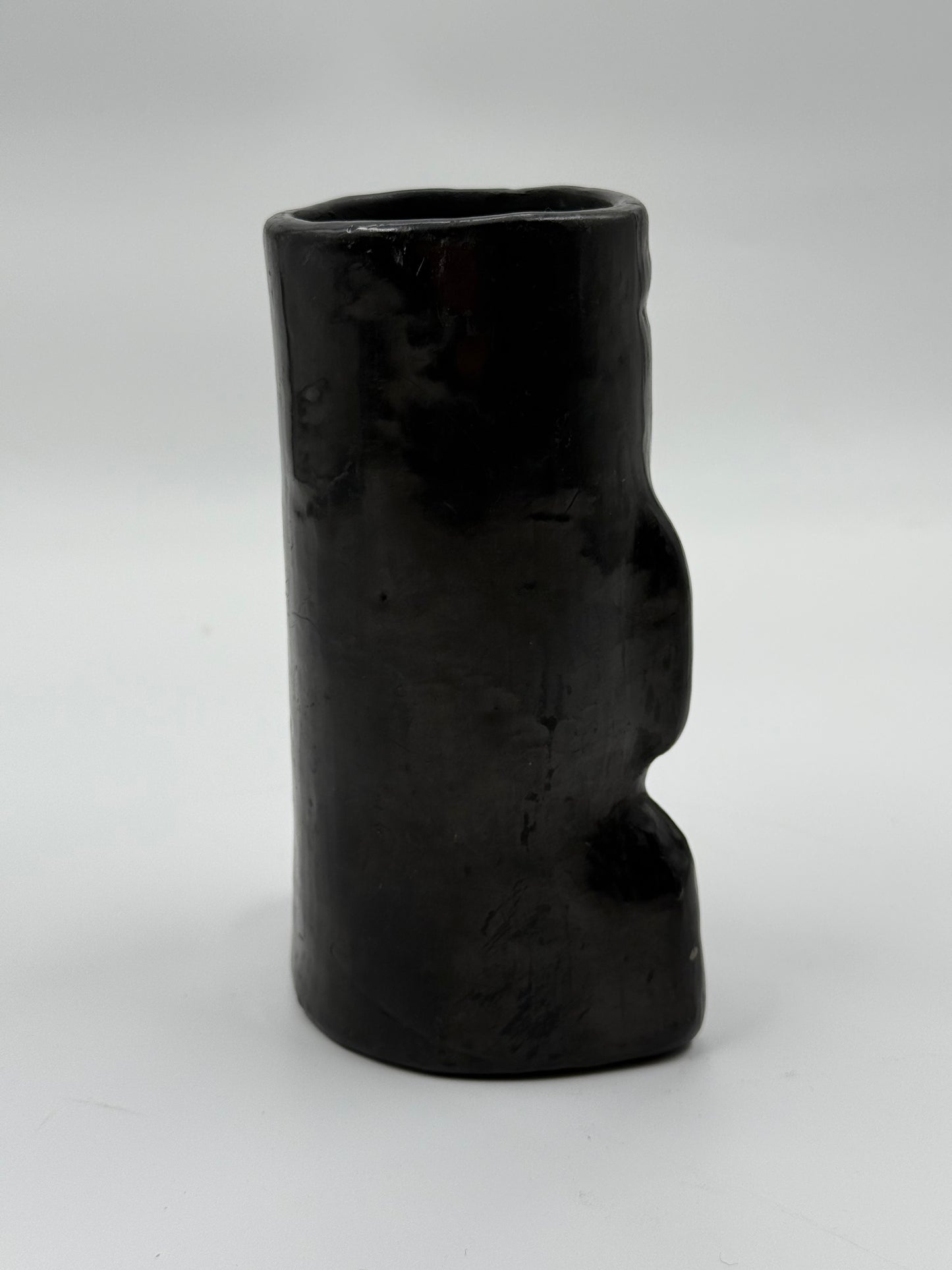 Black Ceramic Totem vase